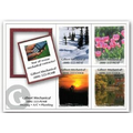 Full Color Rectangle Frame Magnet w/ 2"x2 1/2" Inserts (5 1/4"x7 1/4")